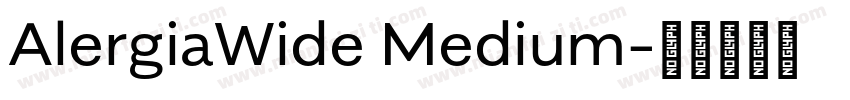AlergiaWide Medium字体转换